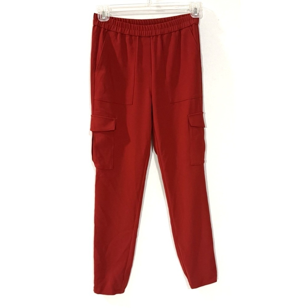Theory Northsound Cargo Joggers Pants Women 0 Admiral Crepe Red Oak Chic Stylist